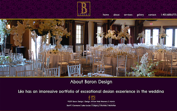 BaronDesign.ca - Responsive site and logo